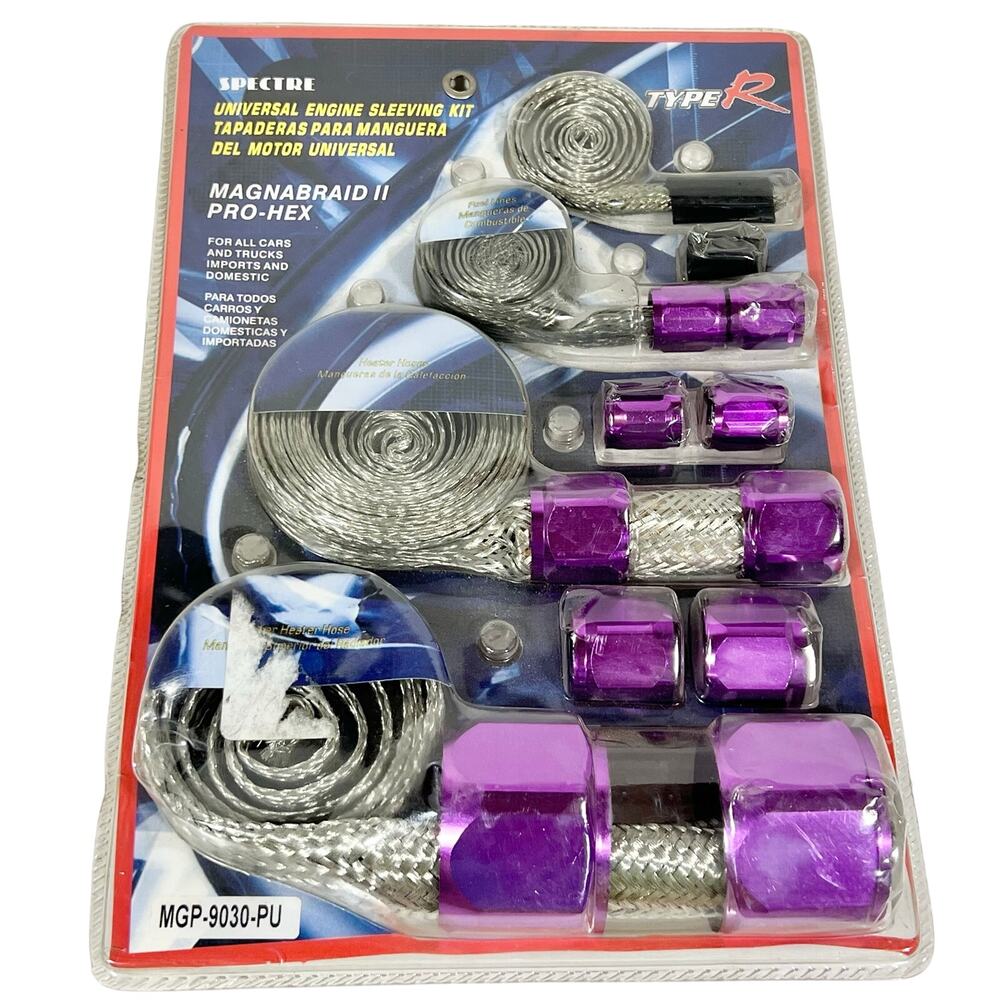 Spectre Magnabraid II Pro Hex MGP-9030-PU Universal Engine Sleeving Kit Purple